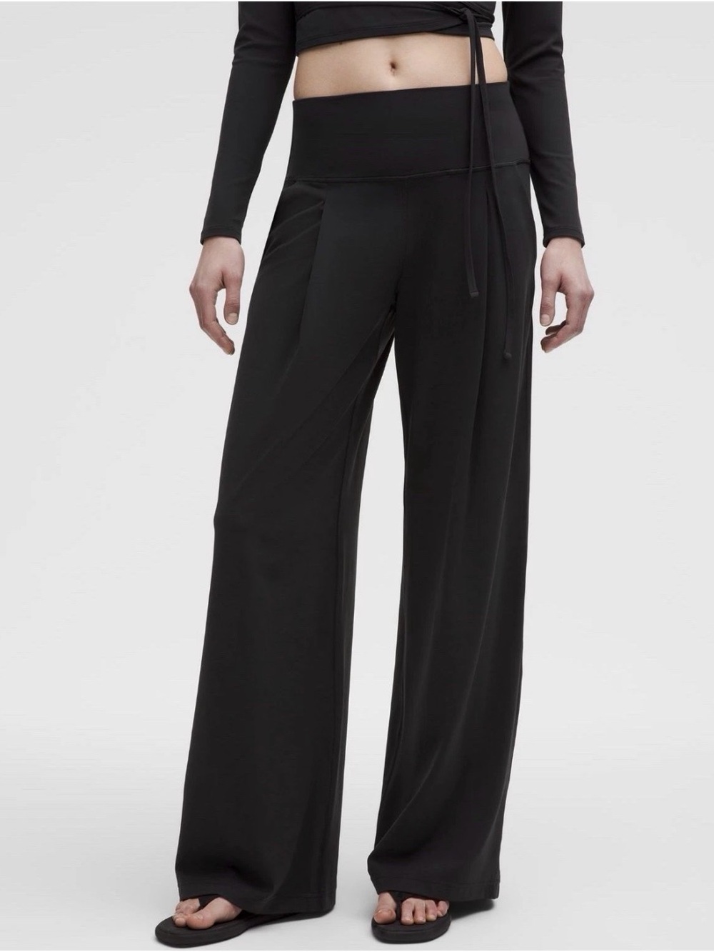 Lululemon Align Palazzo Pant Wide Leg Womens Size 14 32" Inseam Black